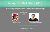 Nonprofit Kick Start 2015: Creating Healthy & Productive Meetings