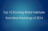Top 10 Stunning Bridal Hairstyles from Real Weddings 2014
