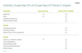 Checkliste: Google Maps API und Google Maps API Premier im Vergleich
