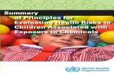 Evaluating Health Risks in Children Associated with Exposure to Chemicals