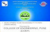 Development Plan- Planning Intervention By (COEP) College of Engineering Pune