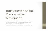 Introduction to the Co-operative Movement, UMASS Amherst