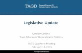 Carolyn's Legislative Update, TAGD February 2015 Quarterly Meeting