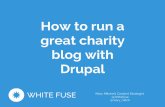 How to Run a Great Charity Blog With Drupal