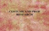 Costume and Prop Analysis
