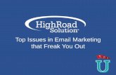The Scary Episode: Top Issues in Email that Freak U Out