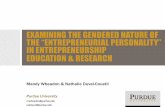 USASBE 2015 presentation_Examining the gendered natur of the "entrepreneurial personality" in entrepreneurship education and research_Mandy Wheadon