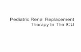 Pediatric renal replacement therapy in the icu