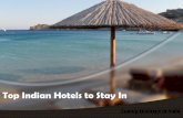 Top Indian Hotels to Stay In