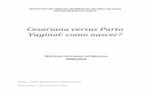 Cesariana versus parto vaginal   como nascer