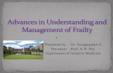 Advances in Frailty-understanding and management