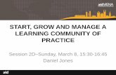 How to Start, Grow and Manage a Learning Community of Practice