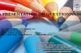 Questionnaire designing in a research process