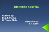 Disperse systems