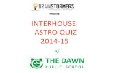 Brainstormers astro quiz quiz prelims