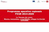 S. Baldi - Programma operativo regionale FESR 2014 - 2020