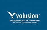 Demystifying SEO for Ecommerce: Your Top Questions Answered