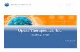 Opexa Therapeutics FWP 2015
