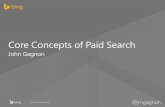 Core Concepts of Paid Search Marketing