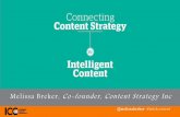 Connecting Content Strategy with Intelligent Content - Intelligent Content Conference 2015