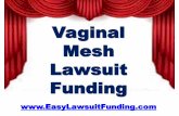 Transvaginal Mesh Lawsuit Settlements - Vaginal Mesh Lawsuit Funding - Lawsuit Loans