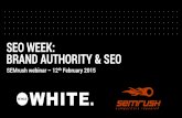 SEMrush SEO Week: Brand Authority & SEO