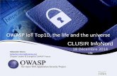 OWASP Top10 IoT - CLUSIR Infornord Décembre 2014
