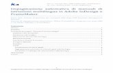 Impaginazione automatica in InDesign / FrameMaker di manuali di istruzioni multilingua
