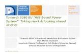 Towards 2030 EU “RES-based Power System”: Taking stock & looking ahead
