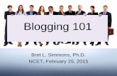 NCET Blogging 101