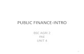Bsc agri  2 pae  u-4.2 public finance