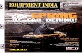 “Overcoming Aftermarket Challenges”, Equipment India, January 2014