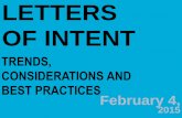 Letters of Intent: Trends, Considerations and Best Practices (2.4.2015)