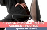 Florida Personal Injury Accident: Spinal Cord Injuries