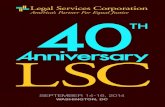 LSC 40th Anniversary program