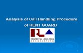 Analysis of call handling procedure of rent guard