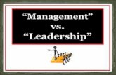 Leader vs. manager .By me
