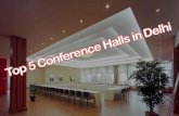 Top 5 Conference Halls in Delhi for Business Events