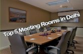 Top 5 Meeting Rooms in Delhi