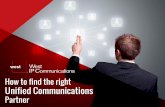 How to Find the Right Unified Communications Partner