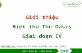 Mo ban Khu Biet thu The Oasis I - Giai doan IV (Thuan An, Binh Duong)