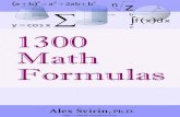 1300 math formulas by golden art