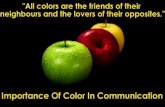 Business communication importance of color