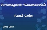 ferromagnetic nanomaterials