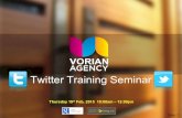Vorian Agency Twitter Seminar 2015