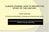 How to report climate change stories