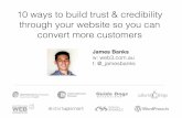 10 ways to build trust & credibility through your website
