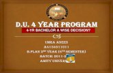 D.u. 4 year program