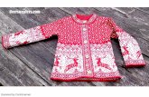 Red And White Toddler Cardigan