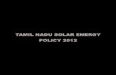 Tamilnadu solar energy policy 2012